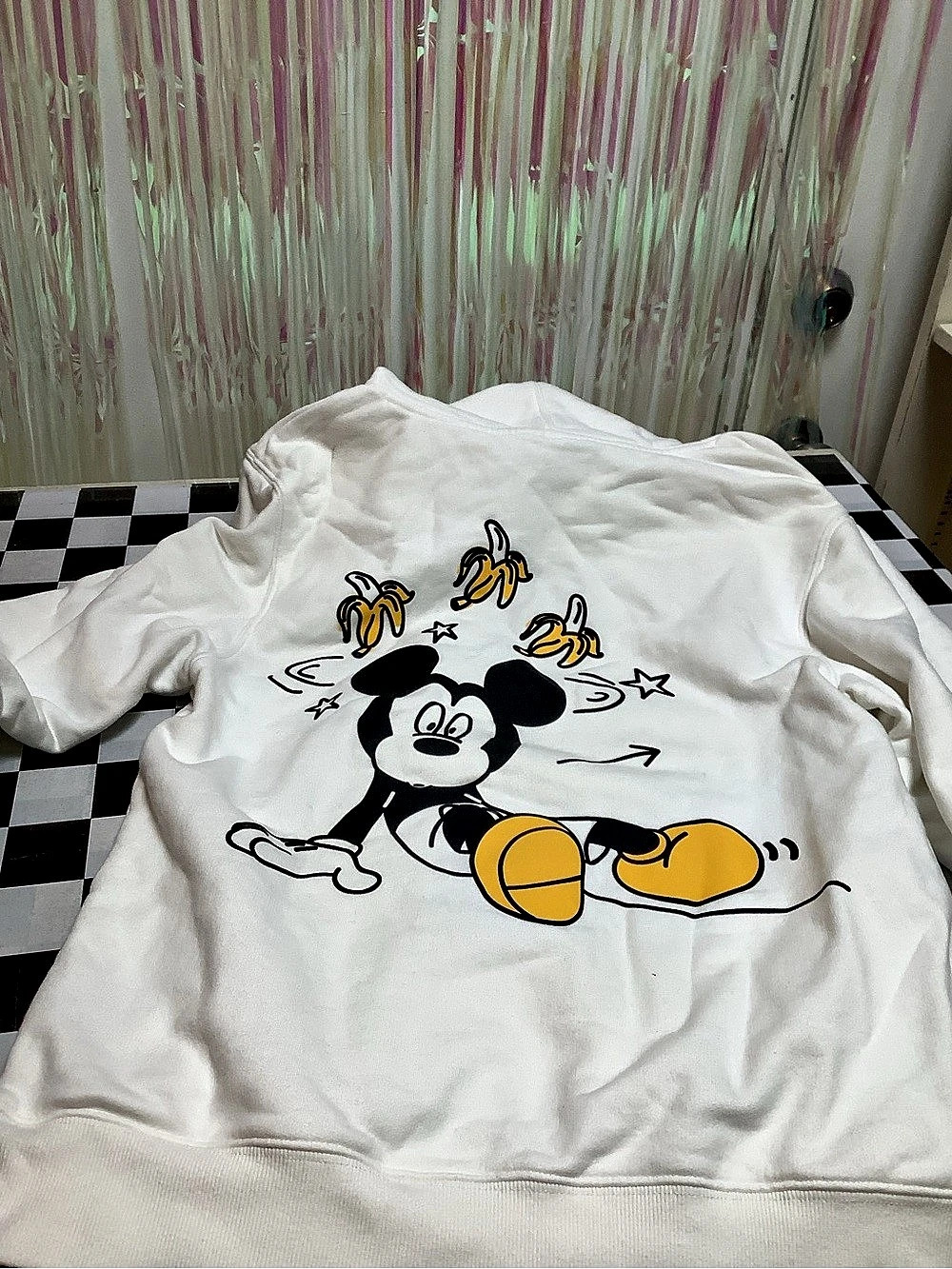 Disney Sami Ryan Mickey Mouse Hoodie Graphic Hoodie White Size Small
